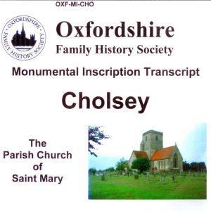 Cholsey, St Marys, Monumental Inscriptions, (CD) OFHS