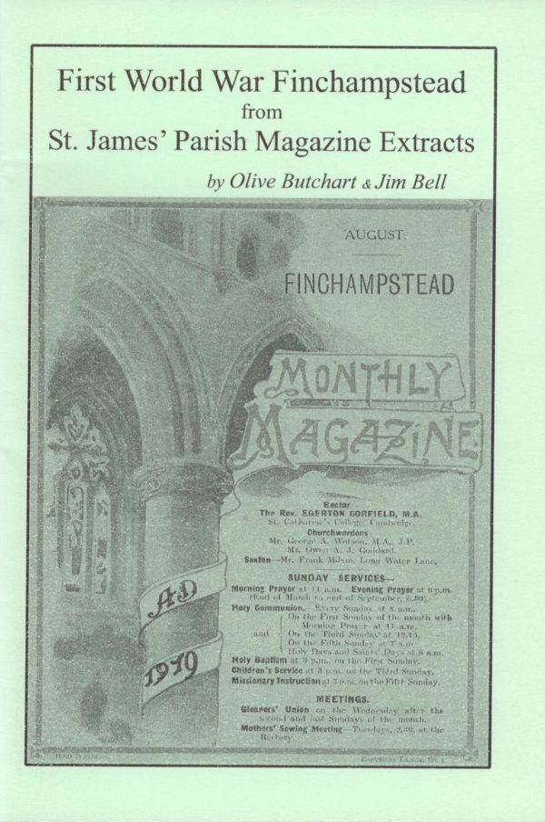 Finchampstead, St James - First World War Parish Magazine Extracts