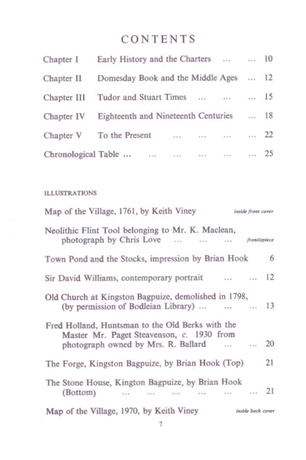 Table of contents