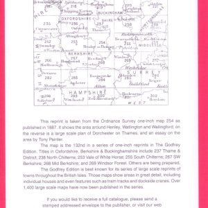 South Oxfordshire, One Inch Old Ordnance Survey Map, 1887