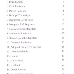 Birth and Baptism Records for Family Historians