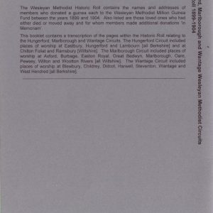 Hungerford, Marlborough and Wantage Wesleyan Methodist Circuit Historic Roll 1899-1904
