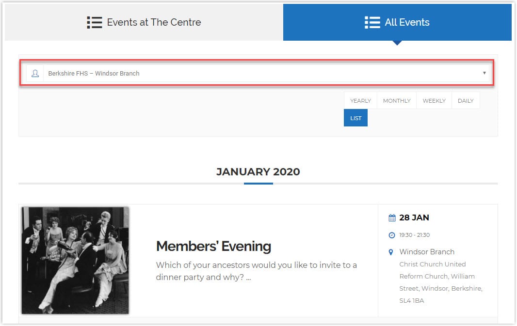 Read more about the article Improvements to the Events Listings