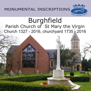 Burghfield, St Mary the Virgin, Monumental Inscriptions BFHS (CD)