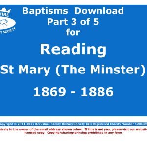 Reading St Mary Minster Baptisms 1869-1886 (Download) D1741 (Part 3 of 5)