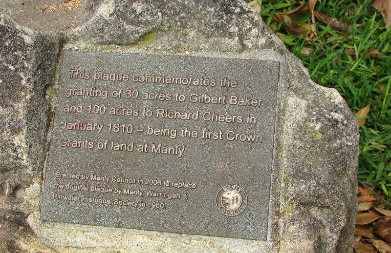 Cairn at Fairy Bower (Manly) in Richard Cheers’ memory.