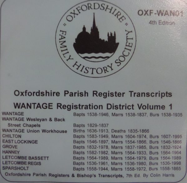 Wantage Registration District Vol.1