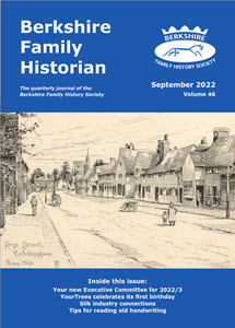 September 2022 magazine cover. Wokingham 1894 pencil drawing