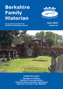 Cover of the Berkshire Family Historian magazine