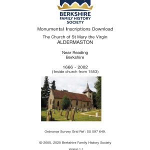 Aldermaston St Mary MIs 1666-2002 Download D1400