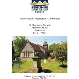 Ashampstead St Clement MIs 1715-1984 Download D1402