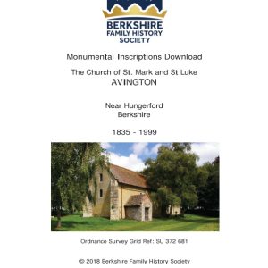 Avington St Mark & St Luke MIs 1835-1999 Download D1403