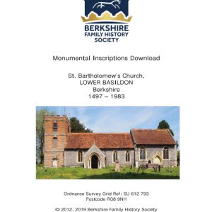 Basildon Lower St Bartholomew MIs 1497-1983 Download D1415