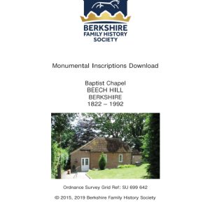 Beech Hill Baptist Church MIs 1822-1992 Download D1404