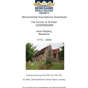 Caversham St Peter MIs 1715-2003 Download D1405