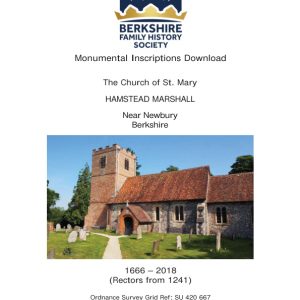 Hamstead Marshall St Mary MIs 1666-2018 Download D1412