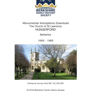 Hungerford St Lawrence MIs 1693-1965 Download D1413